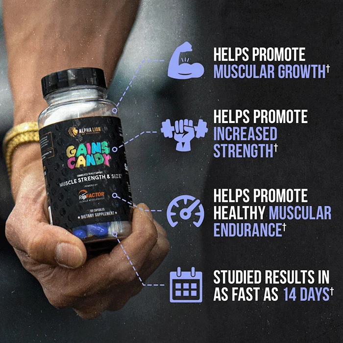 GAINS CANDY™ RIPFACTOR®  - Increase Muscle Strength & Size† - Image 7