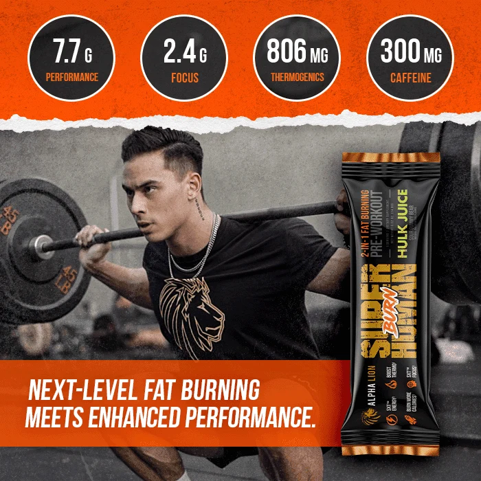 SUPERHUMAN® BURN SAMPLE - 2 in 1 Fat Burning Pre-Workout† - Image 6