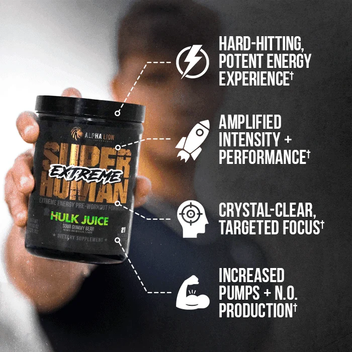 SUPERHUMAN® EXTREME - Extreme Energy Pre-Workout Formula - Image 9
